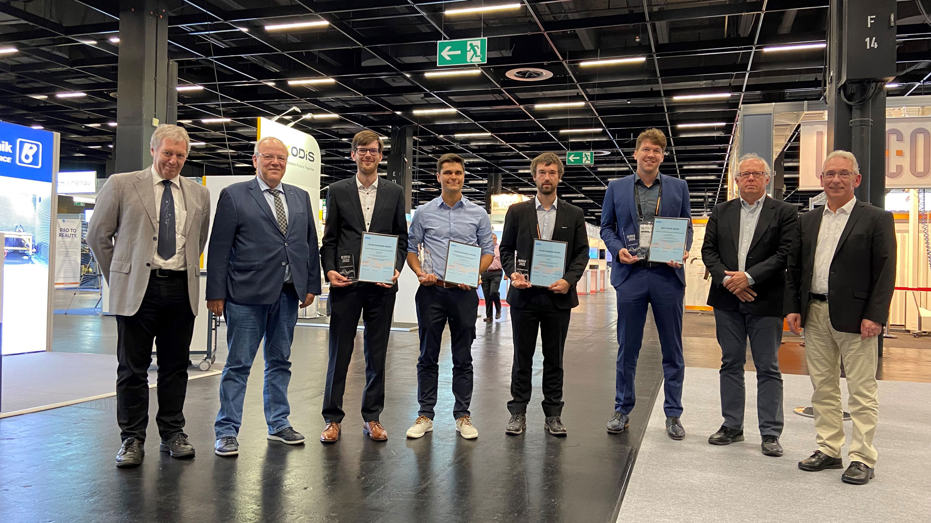The winners of the Best Paper and the Young Engineer Awards and the jurors