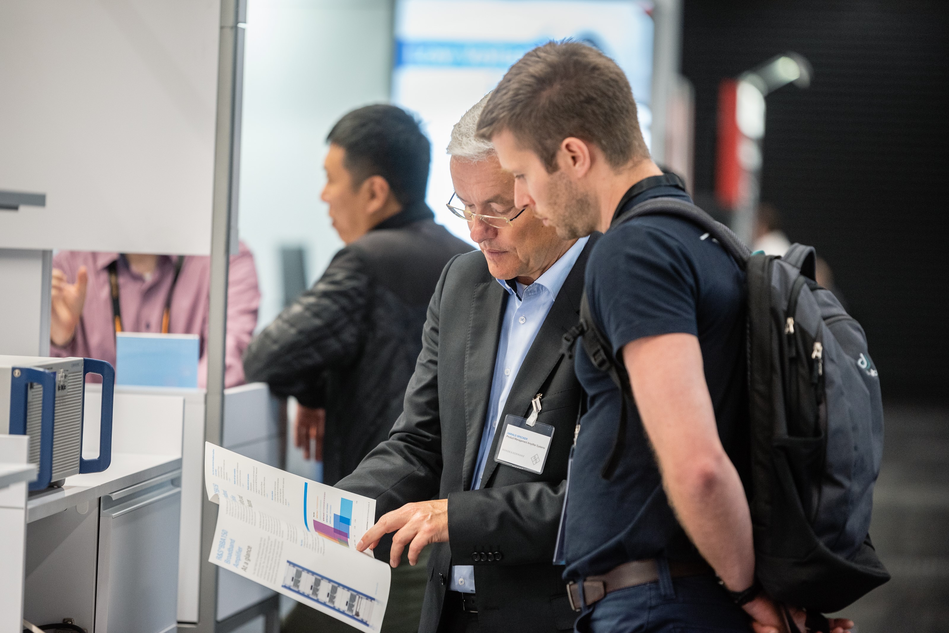 Product demonstration at the exhibition